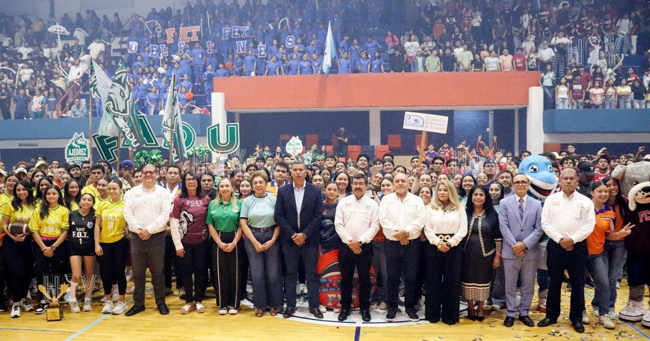 Inaugura rector Juegos Interfacultades UAT 2026 en el Campus Tampico
