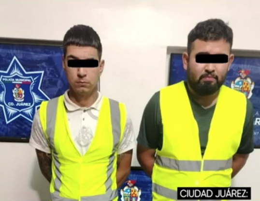 Detienen a dos hombres acusados de asaltar a cuentahabiente en Ciudad Juárez