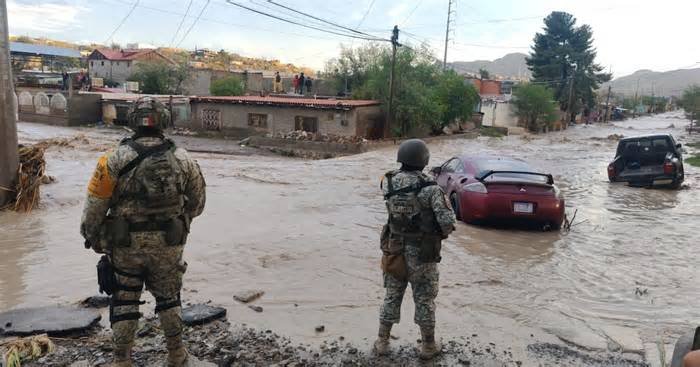 Activan Plan DN-III-E en Ciudad Juárez por inundaciones tras fuertes lluvias