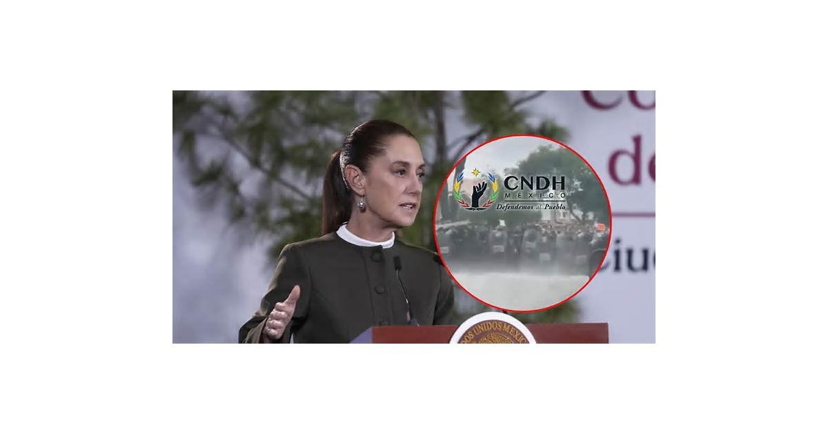 Sheinbaum exige a la CNDH investigar presunta tortura contra jóvenes en Jalisco tras marcha por agua limpia que dejó 39 detenidos y pide cas