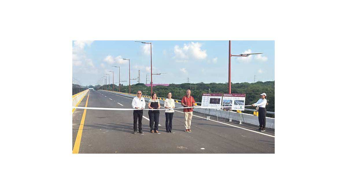 Compromiso cumplido: Sheinbaum inaugura puente de acceso al puerto de Veracruz
