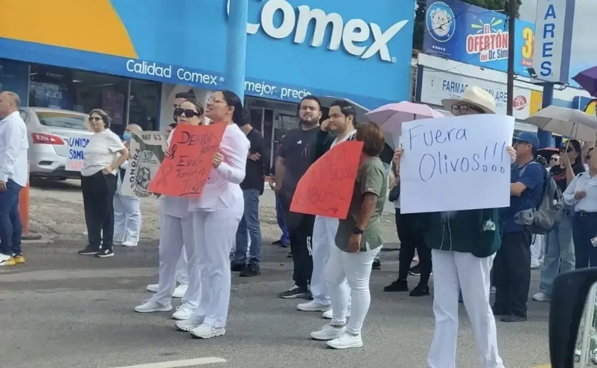 Trabajadores del IMSS protestan en Sonora y Tamaulipas por salarios