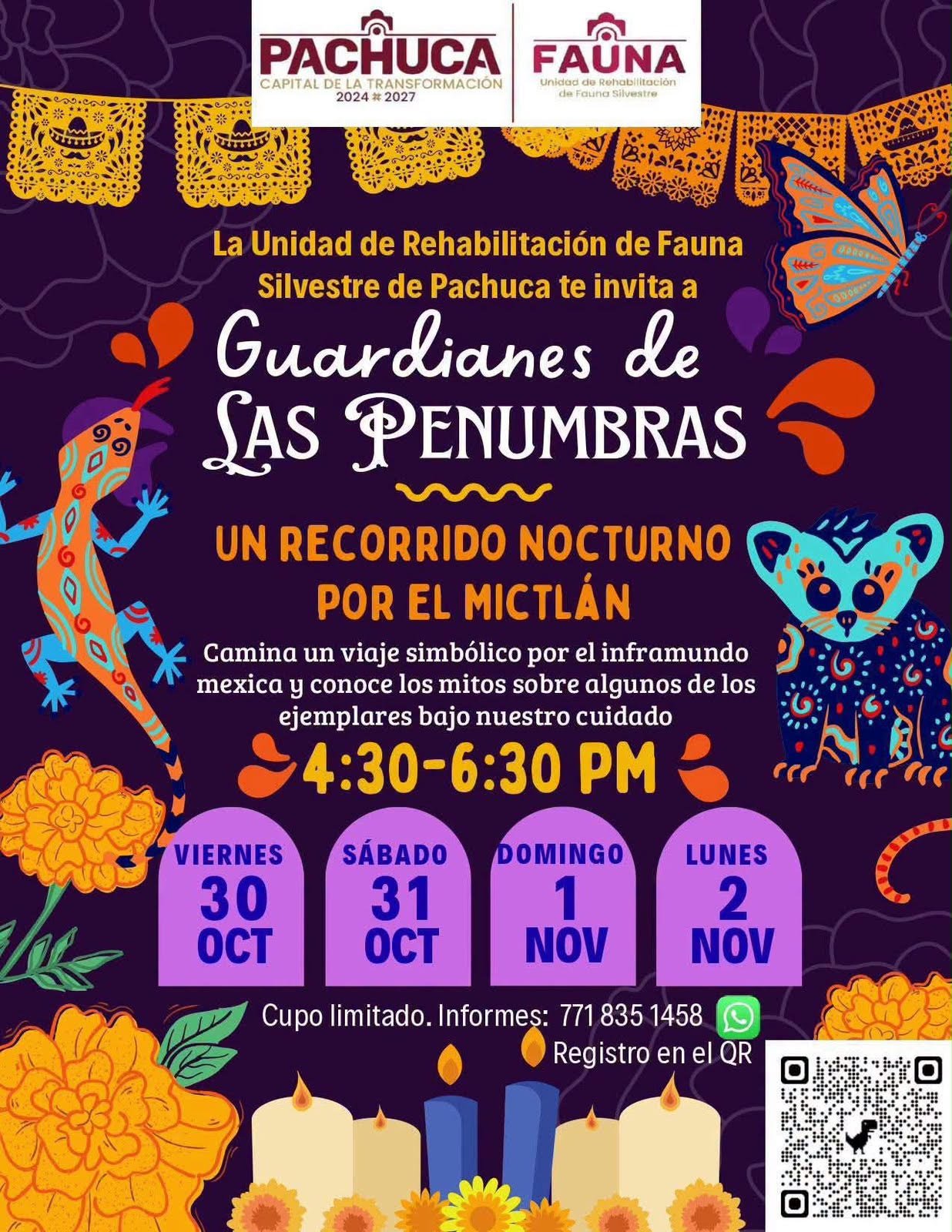 Pachuca invita a recorrer el Mictlán en la Unidad de Fauna Silvestre