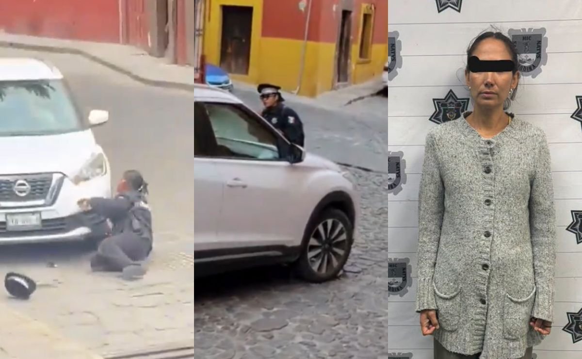 Detienen a conductora que embistió a una oficial de Tránsito en San Miguel de Allende