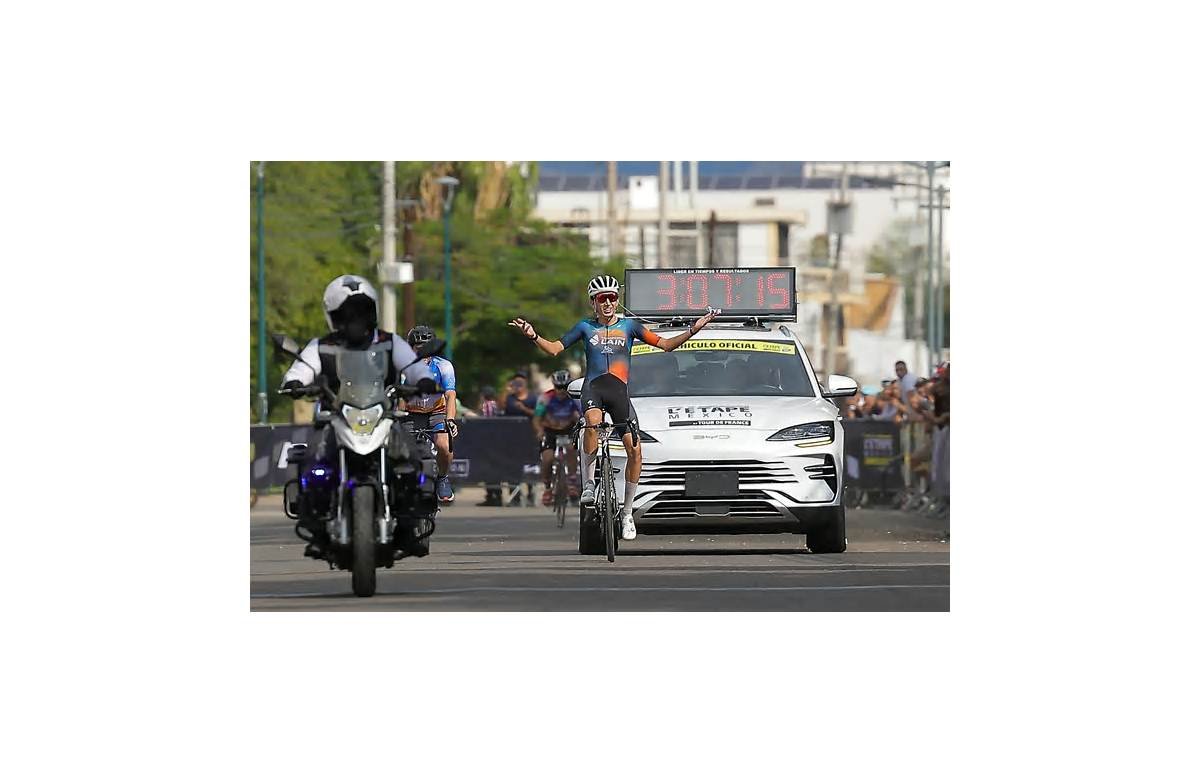 El sinaloense Enrique Esquerra de 23 años conquistó los 120 kilómetros de L’Étape Hermosillo Tour de France