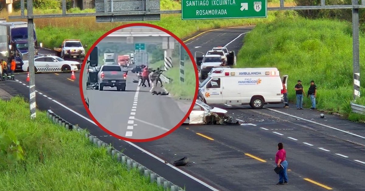 AIC detiene a nueve personas tras enfrentamiento en la autopista Tepic-Mazatlán, en Rosamorada
