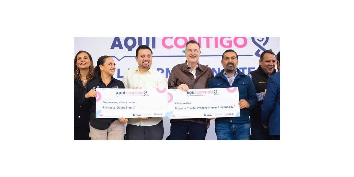 Entregan arcotecho y equipo a escuelas de San Juan del Río