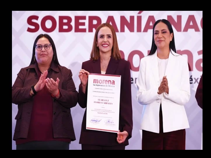 Designan a Clara Luz Flores como coordinadora de Morena en Nuevo León