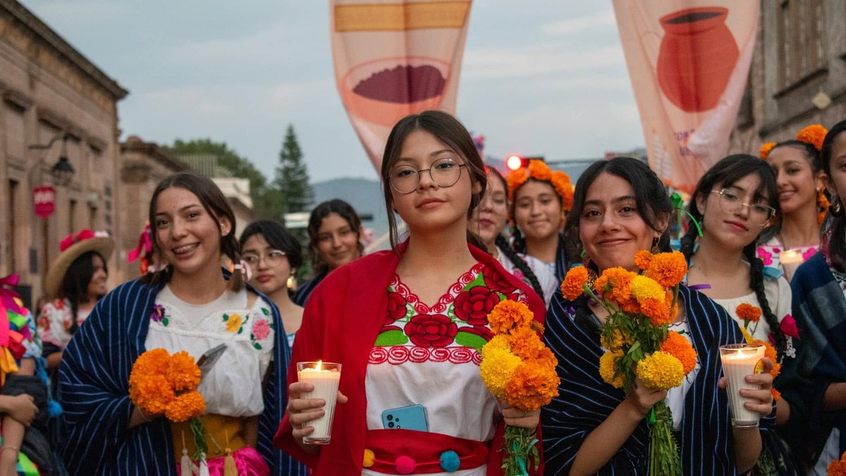 ¡Entre flores y tradición! Morelia tendrá una Procesión Purépecha por el Día de Muertos