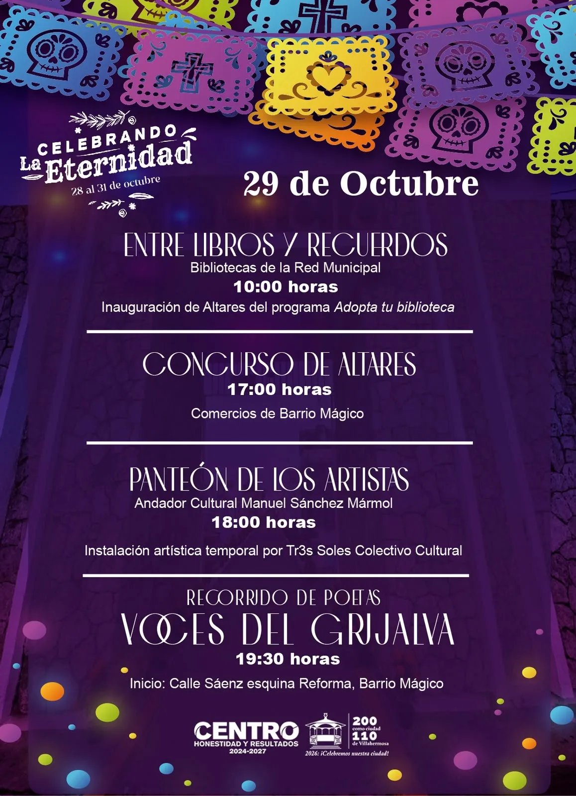 Festival 'Celebrando la Eternidad 2026' llega a Villahermosa del 28 al 31 de octubre