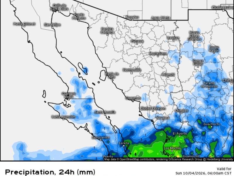 Sonora mantendrá condiciones estables y sin lluvias; vigilan evolución de “Rachel”