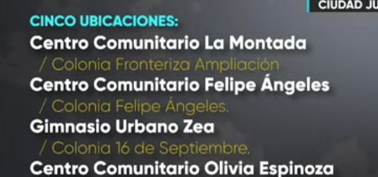 Estos son los espacios disponibles para la atención de la ciudadanía en Ciudad Juárez