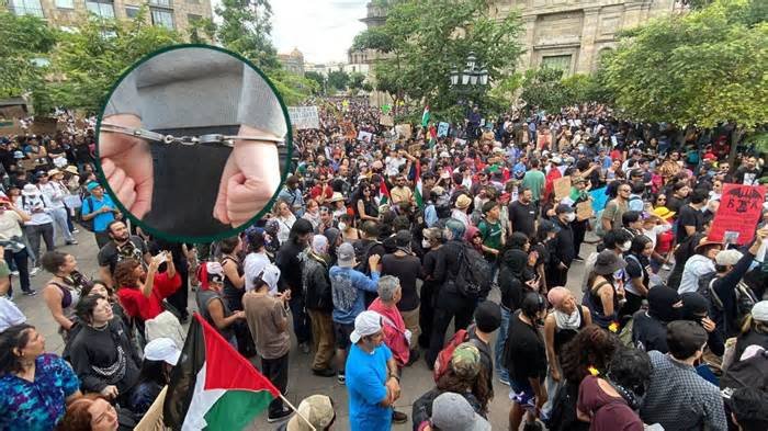 Gobierno de Jalisco confirma detención de 10 personas tras la manifestación en el Centro Histórico de Guadalajara