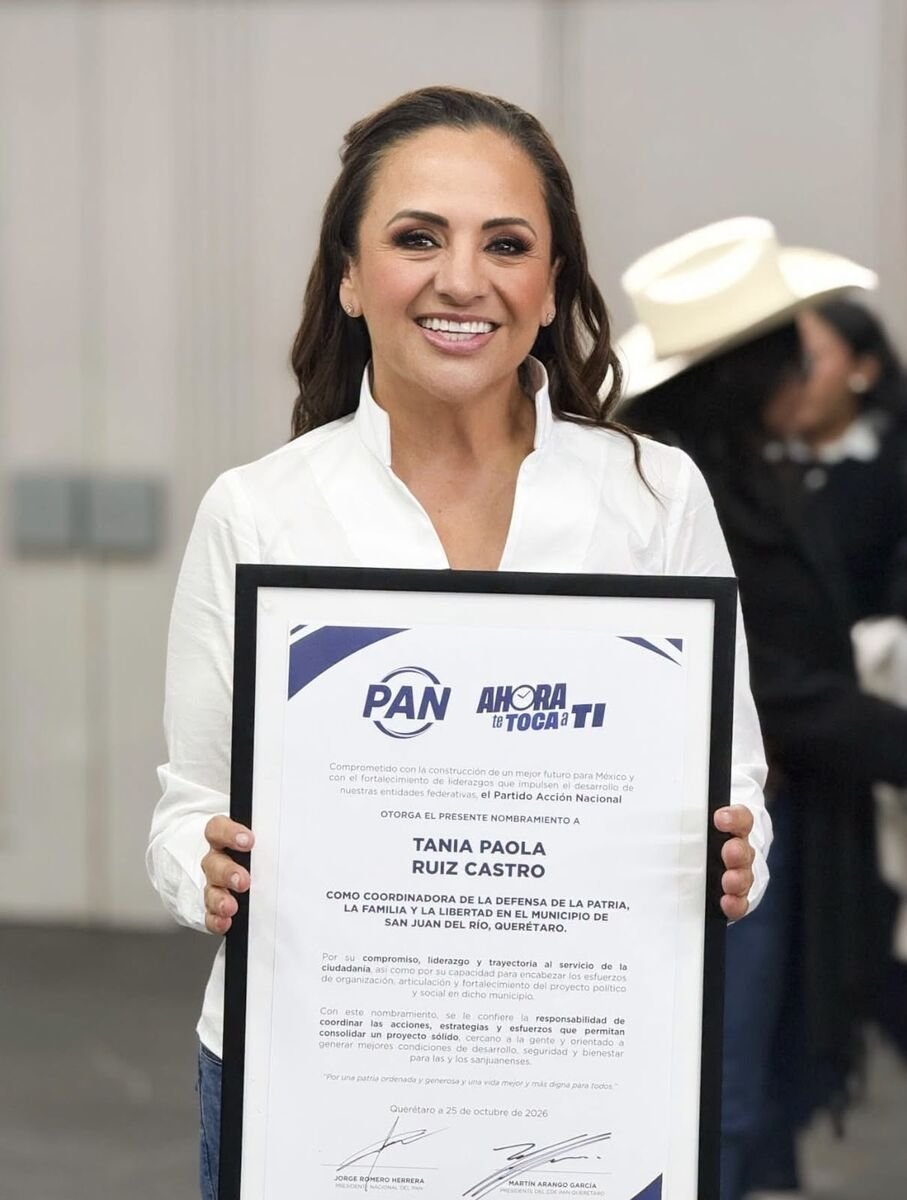 Oficializa PAN Querétaro nombramiento de Tania Ruiz como coordinadora en San Juan del Río