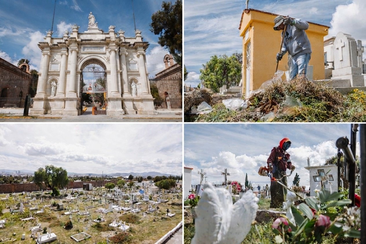 Pachuca se declara lista: prevén recibir a 20 mil visitantes en el Panteón por Día de Muertos
