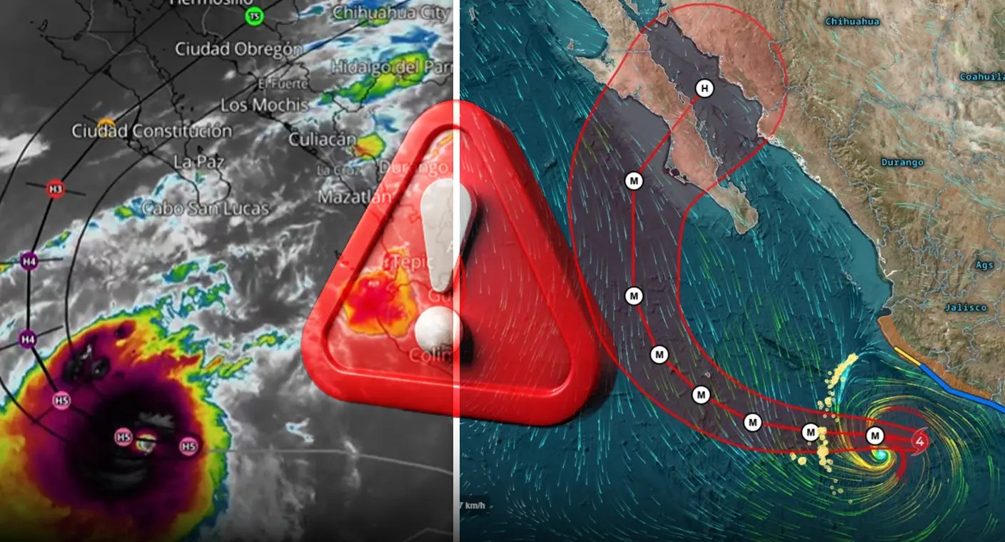 Huracán “Polo” tocará tierra en Sonora: Existe riesgo de fuertes vientos en Guaymas y Hermosillo, advierte MeteoAlert