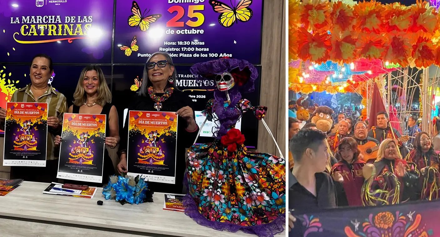 Hermosillo se llenará de color con el VIII Festival Tradicional del Día de Muertos
