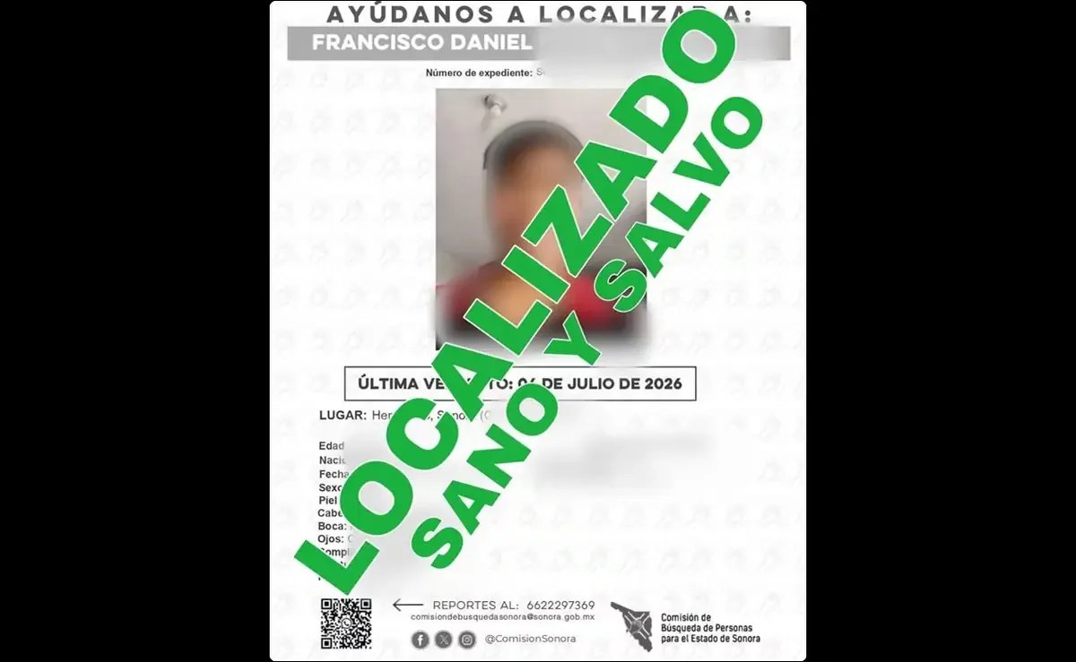 Localizan a menor desaparecido en Hermosillo y lo detienen por drogas
