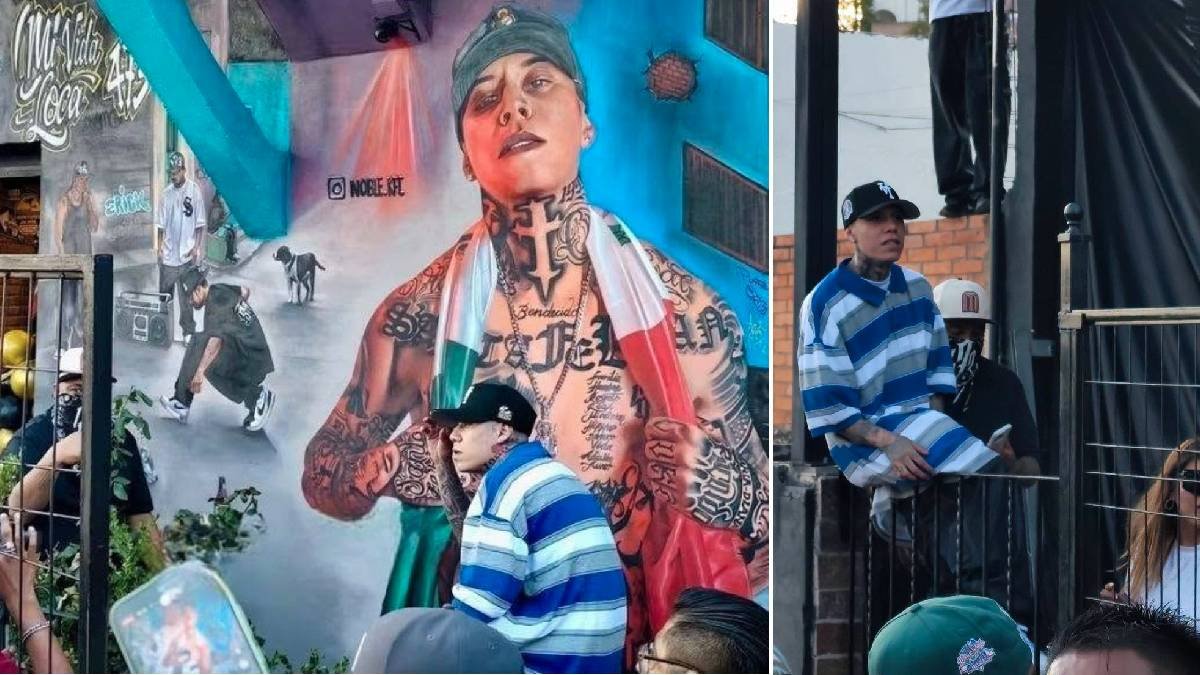 Santa Fe Klan honra a su gente y a su barrio en su nuevo mural, en Guanajuato capital