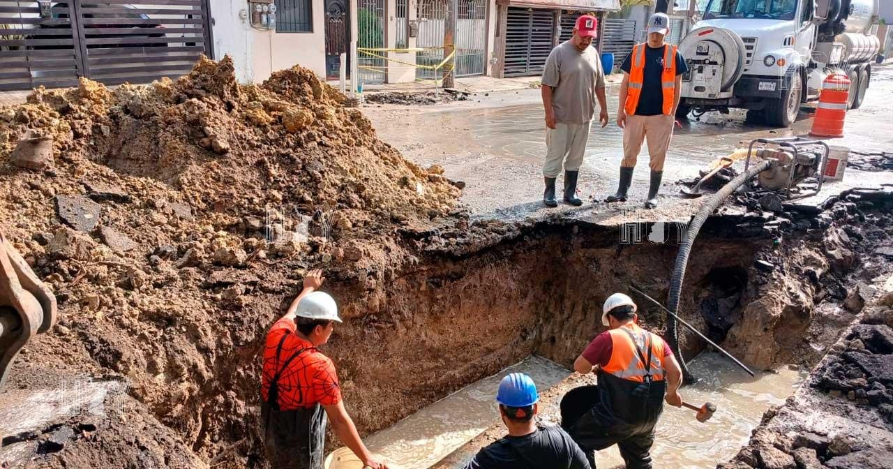 Avanza atención de socavones en Tampico y Ciudad Madero con programa del Gobierno del Estado