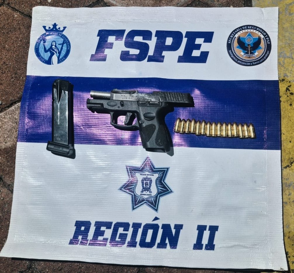 Detienen FSPE a hombre con arma de fuego tras reporte ciudadano en San Miguel de Allende
