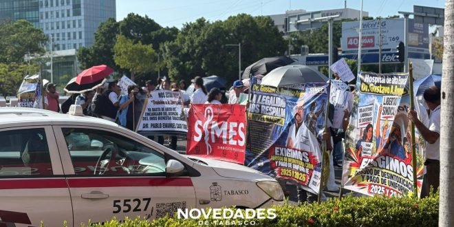 Caos vial en Villahermosa