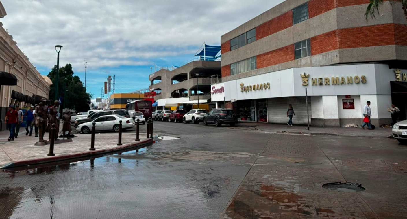 Cierran comercios del Centro de Hermosillo ante paso del huracán ‘Polo’