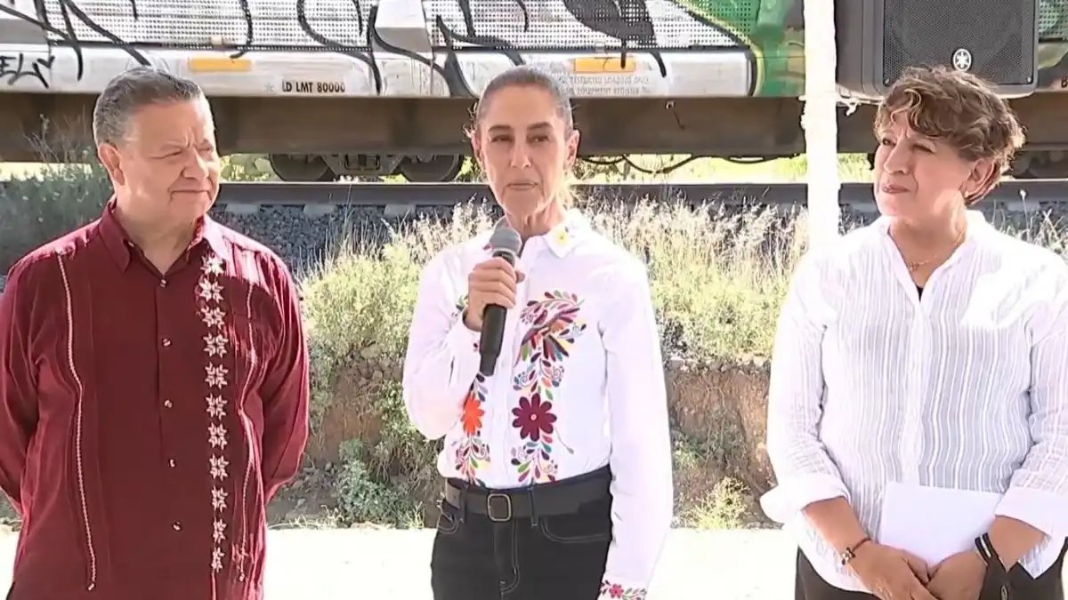 Presidenta de México anuncia inversión de 700 mil mdp para trenes; México-Querétaro alcanza 32% de avance