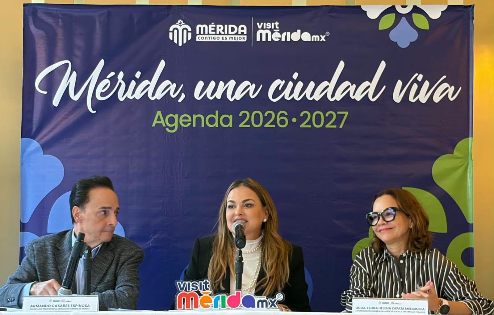 Presenta Cecilia Patrón agenda cultural de Mérida para el cierre de 2026