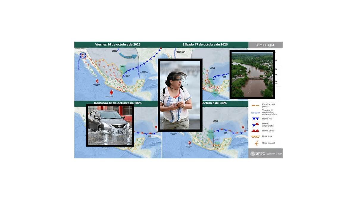 Protección Civil está en alerta por norte en Veracruz con rachas de más de 100 km/h; esperan lluvias intensas e inundaciones