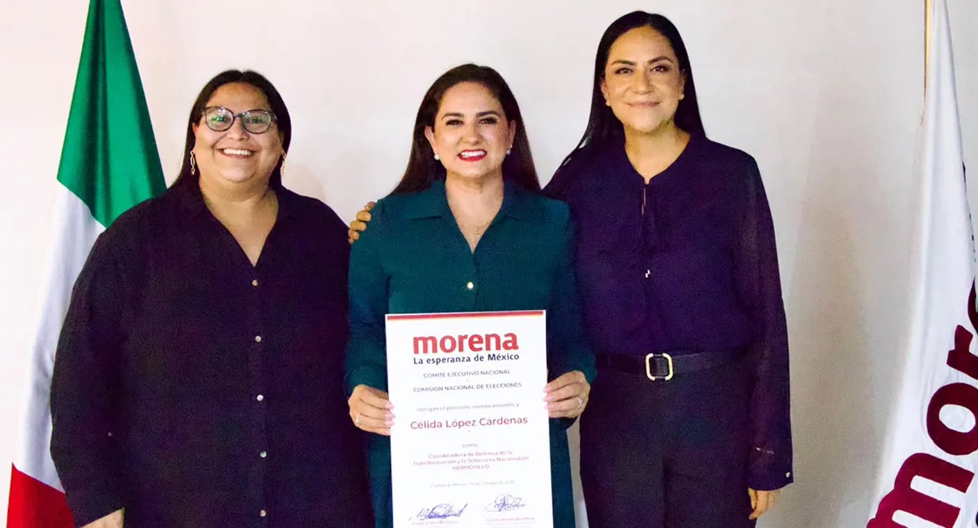 Celida López es nombrada candidata de Morena a la alcaldía de Hermosillo en 2027