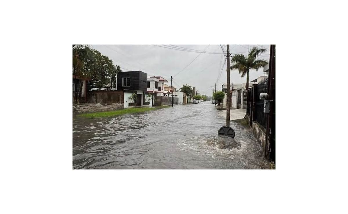 Fuertes lluvias causan inundaciones y caos vial en Tampico