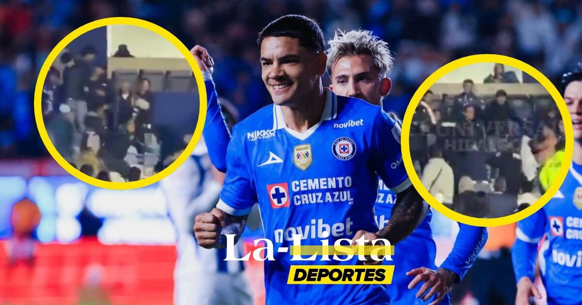 Triunfo de Cruz Azul ante Pachuca desata fuerte riña entre aficionados tras el silbatazo final VIDEOS