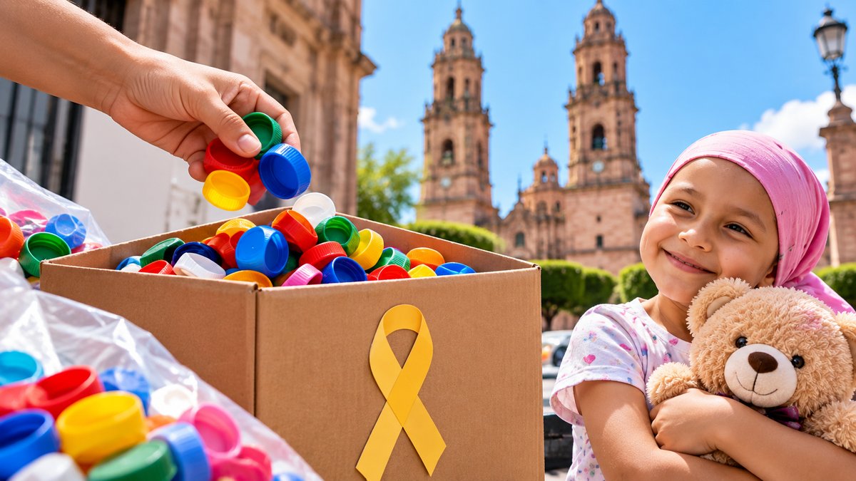 ¿Tienes tapitas de plástico? En Morelia puedes donarlas para apoyar a AMANC