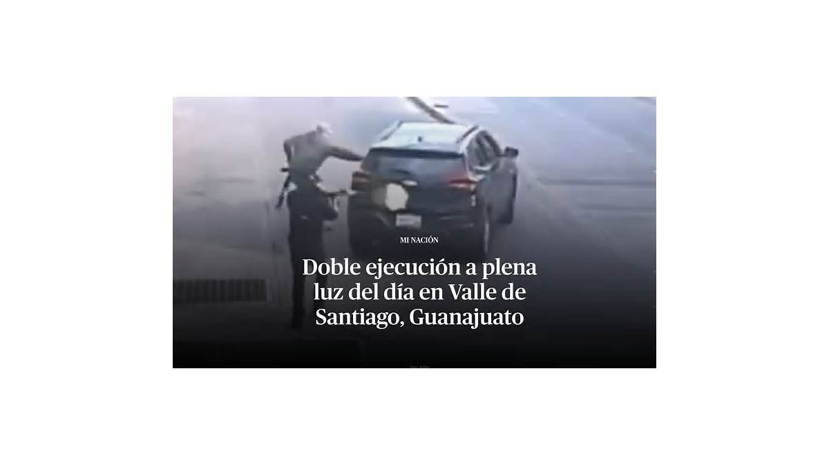 Balacera y persecución en el centro de Valle de Santiago, deja dos hombres muertos