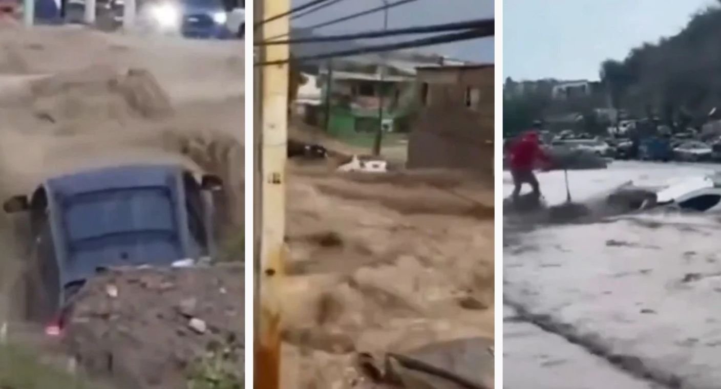 ¡Inundaciones arrastran vehículos en Ciudad Juárez! Lluvias y granizo golpean varias colonias (VIDEO)