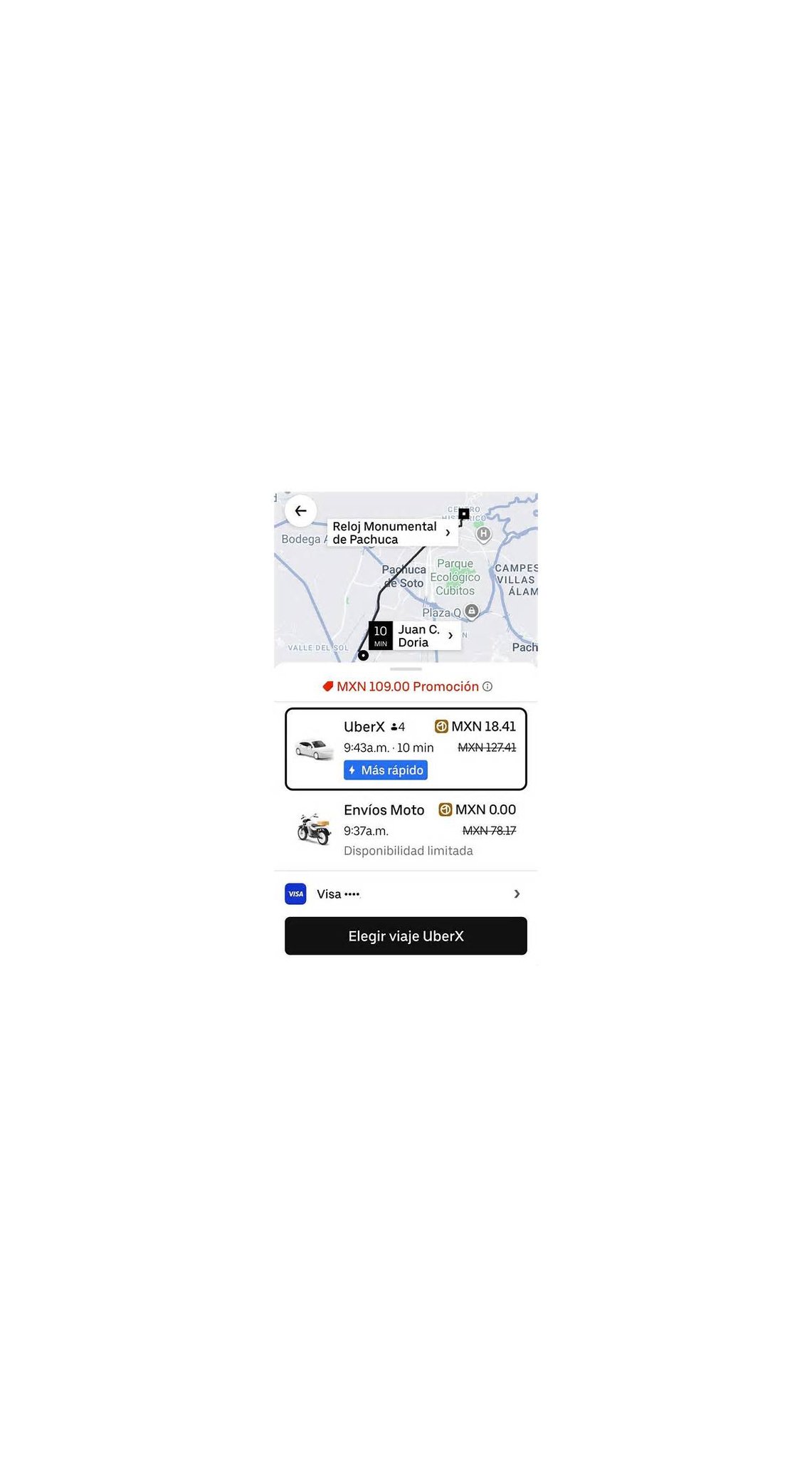 Uber aparece disponible en Pachuca y desata expectativas entre usuarios