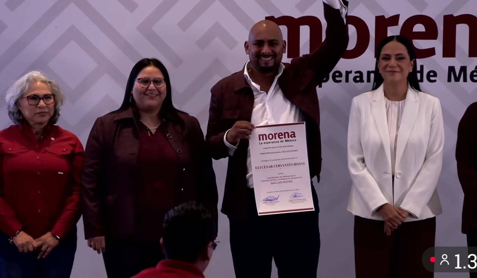 Elí Cervantes es coordinador de la 4T en San Luis Potosí