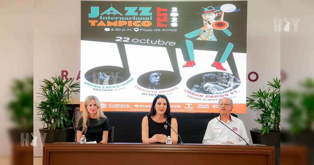 Impulsa Mónica Villarreal la proyección internacional de Tampico a través del Festival del Jazz
