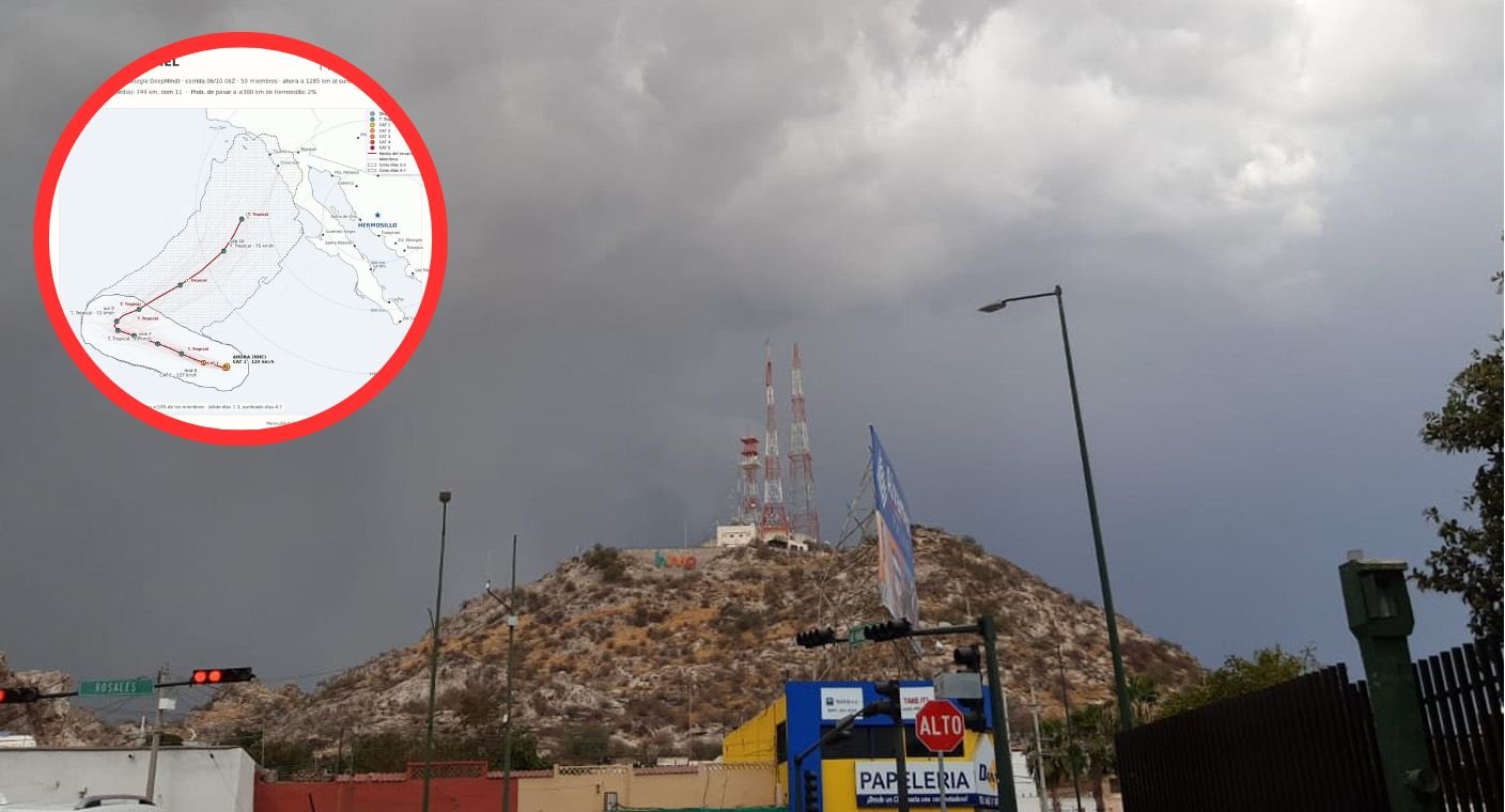 ¡Atentos en Hermosillo! Rachel mantiene 40% de probabilidad de lluvias, ¿cuándo lloverá?