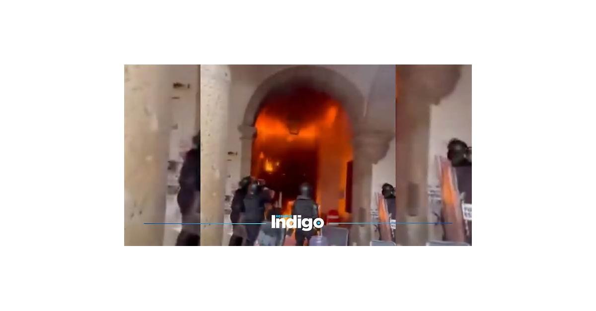 Protesta por agua en Guadalajara termina con bombas Molotov en el Congreso