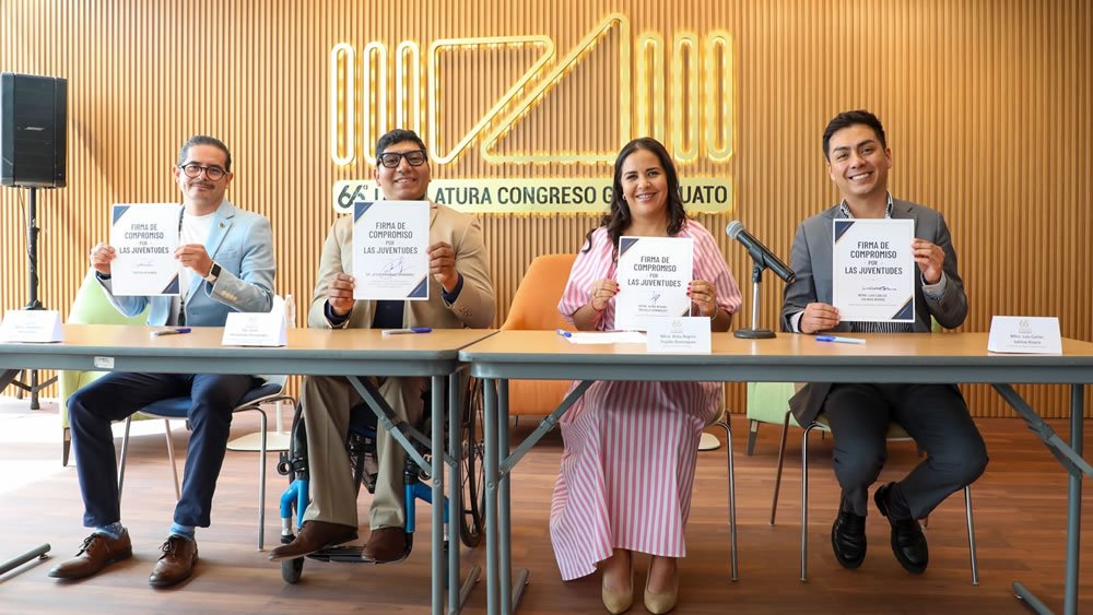 Firma la capital y Congreso del Estado convenio a favor de las juventudes