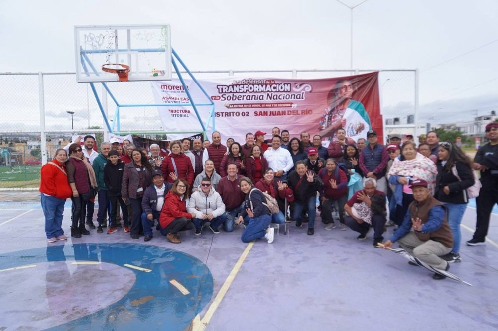 Realizan asamblea en San Juan del Río en defensa de la transformación