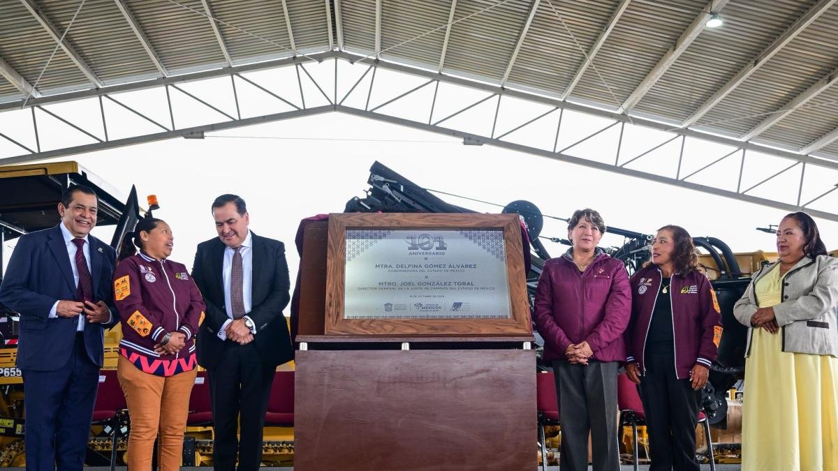 Gobernadora Delfina Gómez encabeza el 101 Aniversario del Día del Caminero en Toluca