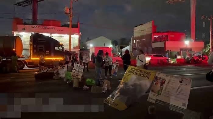 Bloqueo en la autopista México-Toluca: colectivos exigen avances en casos de desaparecidos