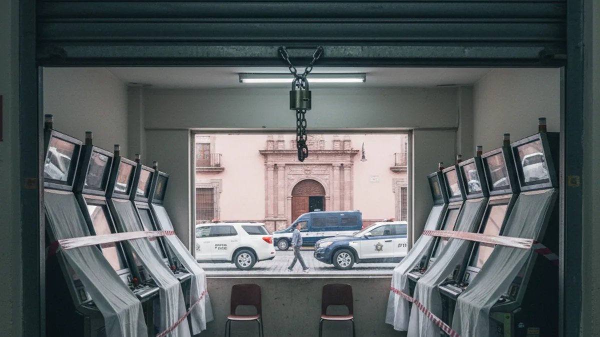 Aseguran 64 máquinas tragamonedas en 14 inmuebles de Morelia