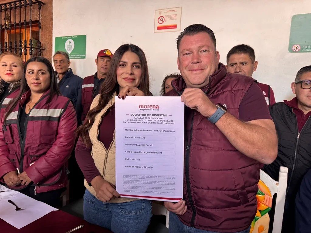 Edgar Inzunza buscará coordinación de Morena en San Juan del Río