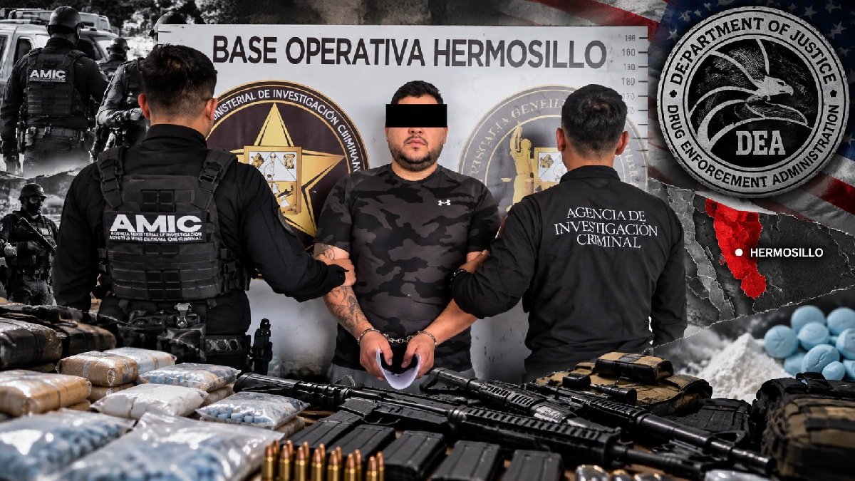 Cae en Hermosillo Carlos Iván «N», alias «El Chore», objetivo prioritario buscado por la DEA y la Interpol