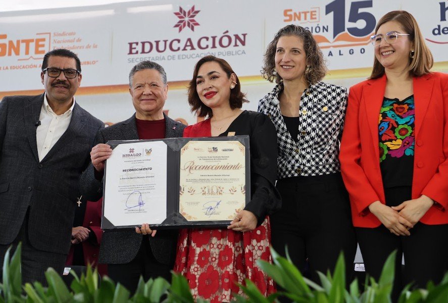 Reconocen a más de 2 mil trabajadores de apoyo educativo en Hidalgo