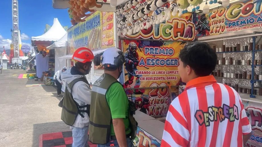 Protección Civil revisa a diario 40 juegos de la Feria de Pachuca; sin dictamen no podrán operar